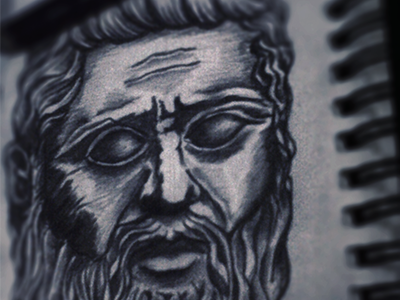 Plato afandi doodle drawing greek illustration traditional
