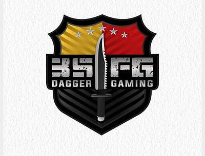 3SFG DAGGER GAMING branding design logo vector