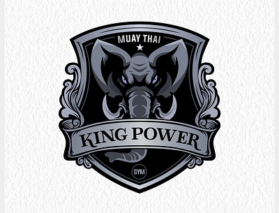 KING POWER MUAYTHAI branding design logo