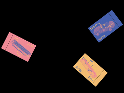 TRAMPOLIM tickets animation branding design illustration indentity