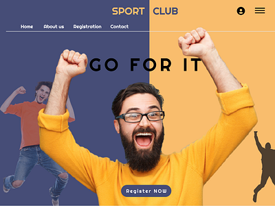 Sport Club Website graphic design
