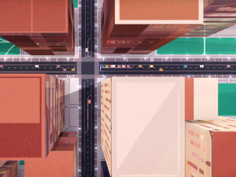 Geofencing 3d animation city geofence vonage