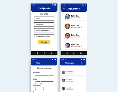 Infobrands UI Design