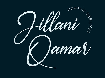 Logo Design ai design designer graphic graphic design graphic designer illustrator jillani logo logo design logotype qamar vector