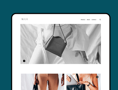 E-commerce web UI - NIJI app ui ux