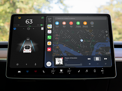 Apple CarPlay for Tesla apple car maps navigation tesla ux