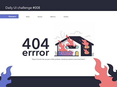 UI Daiy Chalenge #008 008 dailyui dailyuichallenge error error 404 uichallenge uidailychallenge