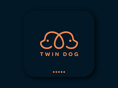 Twin Dog clever logo cleverlogo dogs fiverr fiverr design fiverr.com fiverrgigs lion logo designer logo mark logo world logodesign minimal minimalist logo minimalistic modern logo twin