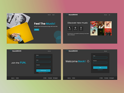 Music App design ui design uiux design visual design