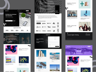 Inspire. A design firm's website. figma product design uiux design