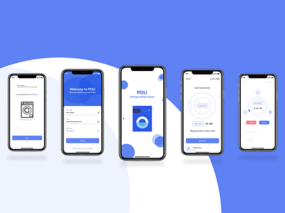 POLI: A Washing Machine Companion App. figma product design uiux