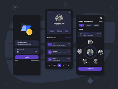 Finance Mobile Application-UX/UI Design