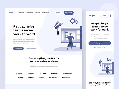 Raupsx - Landing Page