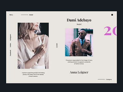 Website Concept - Models Magazine