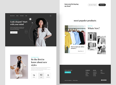 Website Concept - Fashion clothes app design fashion icon illustration phone ui ux web
