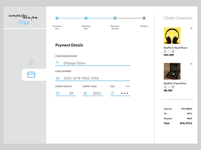 Credit Card Checkout design figma ui ux web