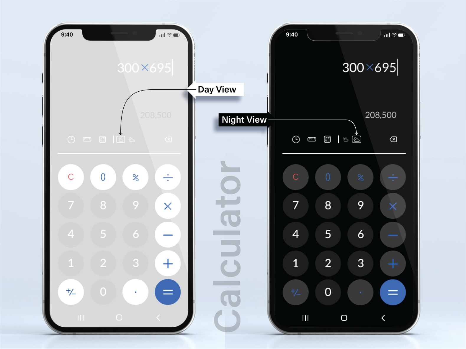 Calculator by Oladapo on Dribbble