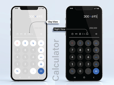 Calculator design figma mobileapp ui
