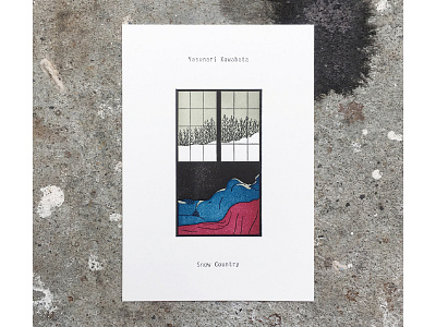 Letterpress Card : Snow Country