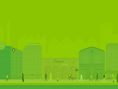 Green City city green illustration
