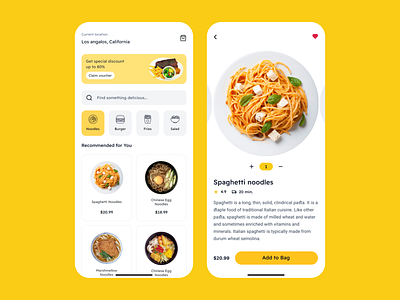 Foodie : food service app concept app branding concept design food food delivery food service graphic design illustration logo online delivery typography ui ux vector