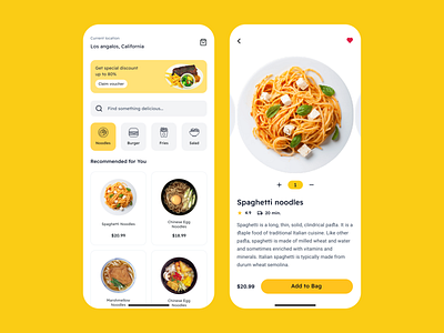 Foodie : food service app concept