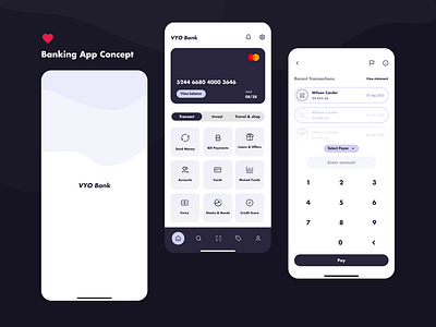 VYO Banking App Concept