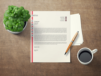 Letterhead Template branding branding concept branding design brochure business flyer design flyers graphicdesign illustration letter letterhead letterhead template letterhead logo lettering lettering art logo design logo design branding logo designer printing printing design