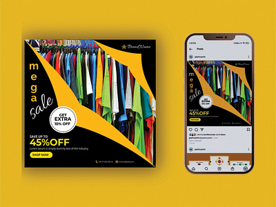 Instagram Post Template branding branding design brochure business flyer design flyers graphicdesign illustration instagram banner instagram post instagram stories logo post template template templates