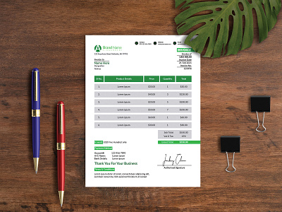 Invoice Template Design a4 branding branding design brochure brochure design business flyer design flyer flyer design flyers graphic design graphicdesign leaflet leaflet design templates