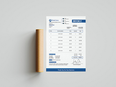 Invoice Template Design a4 branding branding design brochure brochure design business flyer design flyer flyer design flyers graphic design graphicdesign leaflet leaflet design templates