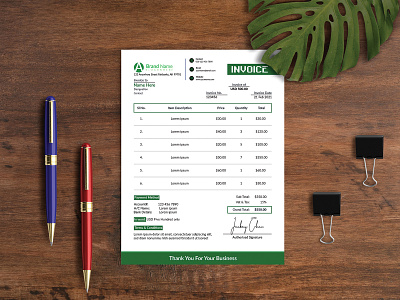 Invoice Template Design a4 branding branding design brochure brochure design business flyer design flyer flyer design flyers graphic design graphicdesign leaflet leaflet design templates