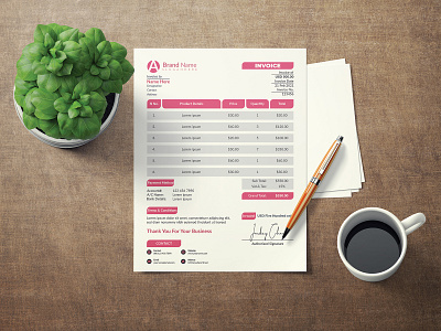 Invoice Template Design a4 branding branding design brochure brochure design business flyer design flyer flyer design flyers graphic design graphicdesign leaflet leaflet design templates