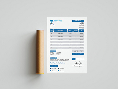 Invoice Template Design a4 branding branding design brochure brochure design business flyer design flyer flyer design flyers graphic design graphicdesign leaflet leaflet design templates