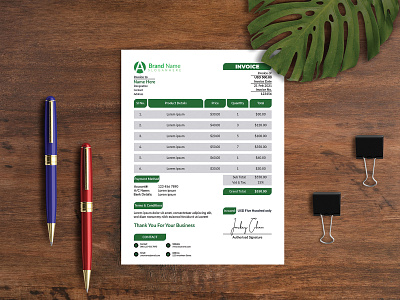 Invoice Template Design a4 branding branding design brochure brochure design business flyer design flyer flyer design flyers graphic design graphicdesign leaflet leaflet design templates