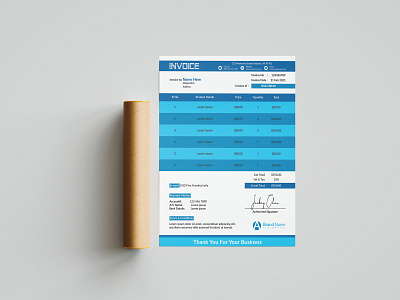 Invoice Template Design