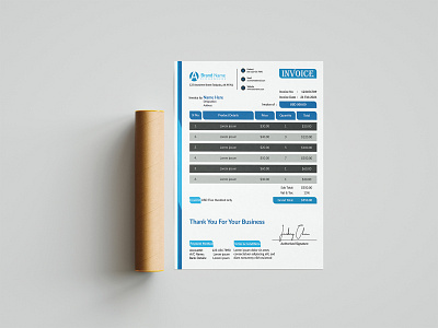 Invoice Template Design a4 brand branding branding design brochure business flyer company design flyers graphic design graphicdesign invoice invoice design invoice template letterhead letterhead design letterhead template logo template templates