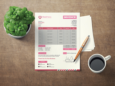 Invoice Template Design