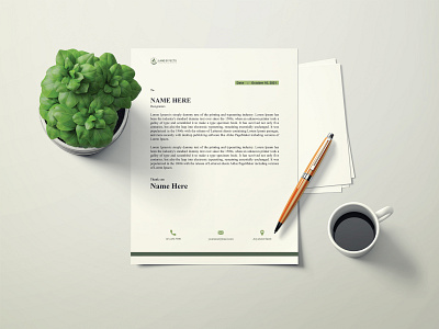 Digital Letterhead Template branding branding design brochure business flyer design digital digital letterhead flyers graphicdesign illustration letter letterhead letterhead design letterhead template lettering logo templates