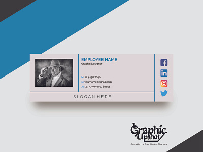 Clickable Email Signature branding branding design brochure business flyer clickable clickable email signature design email email signature email signature design email signature template flyers graphicdesign html illustration logo signature templates