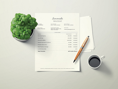 Invoice Template Design