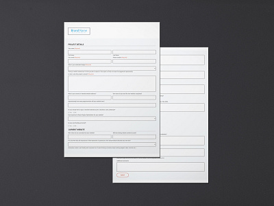 Application Form Design Template by Graphic Upshot on Dribbble