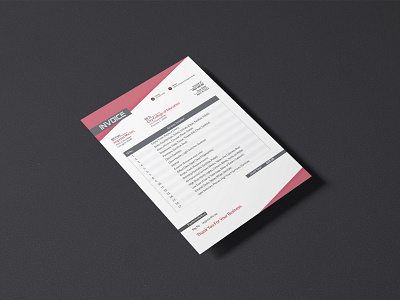 Invoice Template Design bill bills branding branding design brochure business business flyer design flyers graphicdesign illustration invoice invoice design invoice template invoices invoicing logo payment payments templates