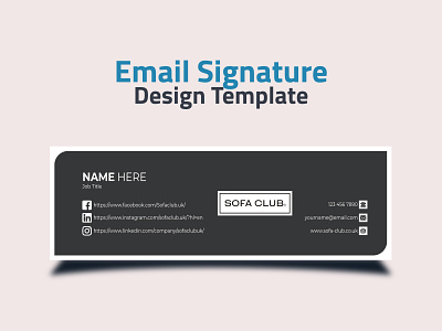 Professional Email Signature Template Design brand brand identity branding branding design brochure business business flyer design email signature email signature template graphicdesign html html email signature illustration logo signature templates