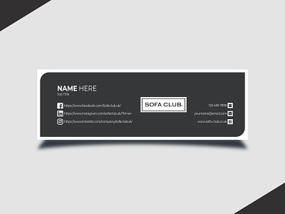 Professional Email Signature Template Design