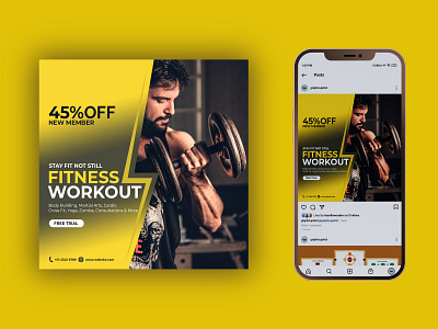 Creative Fitness Post With Motion