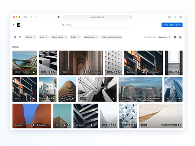 Image Repository by Marcin Sasin ️ for Autentika on Dribbble