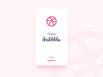 Hello Dribbble