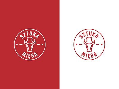 Sztuka Mięsa Logo beaf branding butcher grill identity kitchen logo meat steak