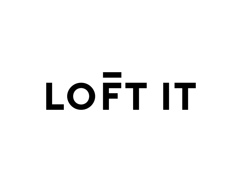 LOFT IT Logo carpentry craft furniture logo minimalistic modern simple wood